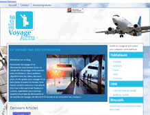 Tablet Screenshot of blog-voyage-actu.fr